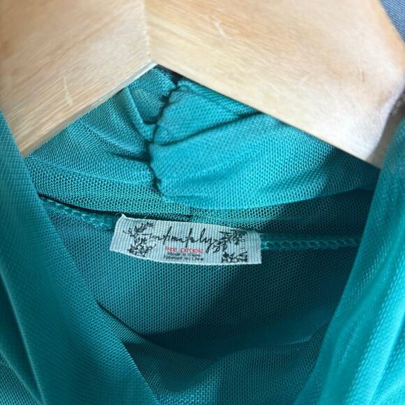 Free People Under It All Bodysuit White Spruce Green Size L - Picture 8 of 8